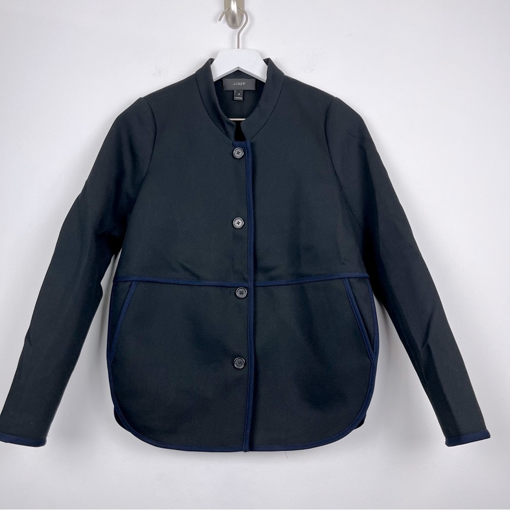 J CREW Tipped Twill Jacket Blazer B8544 Button Down